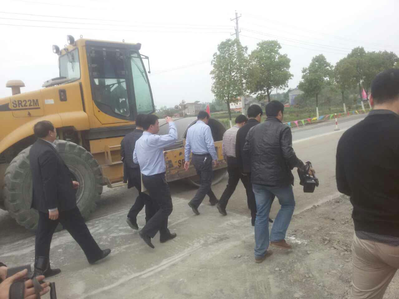 Hubei Highway Bureau Inspects Road Cold Recycler Machine Con News